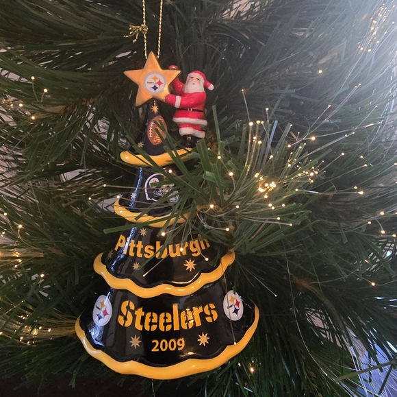 Pittsburgh Steelers Danbury Mint 2009 Christmas Ornament New NIB - Picture 2 of 4